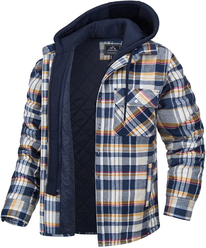 Thermal Mens Hooded Sweatshirt with Fleece Lining - Pexav