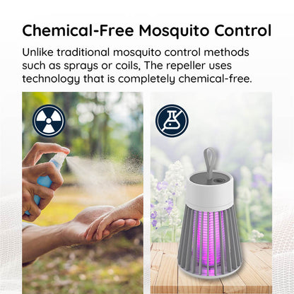 Compact USB Powered Mosquito Killer Lamp with LED