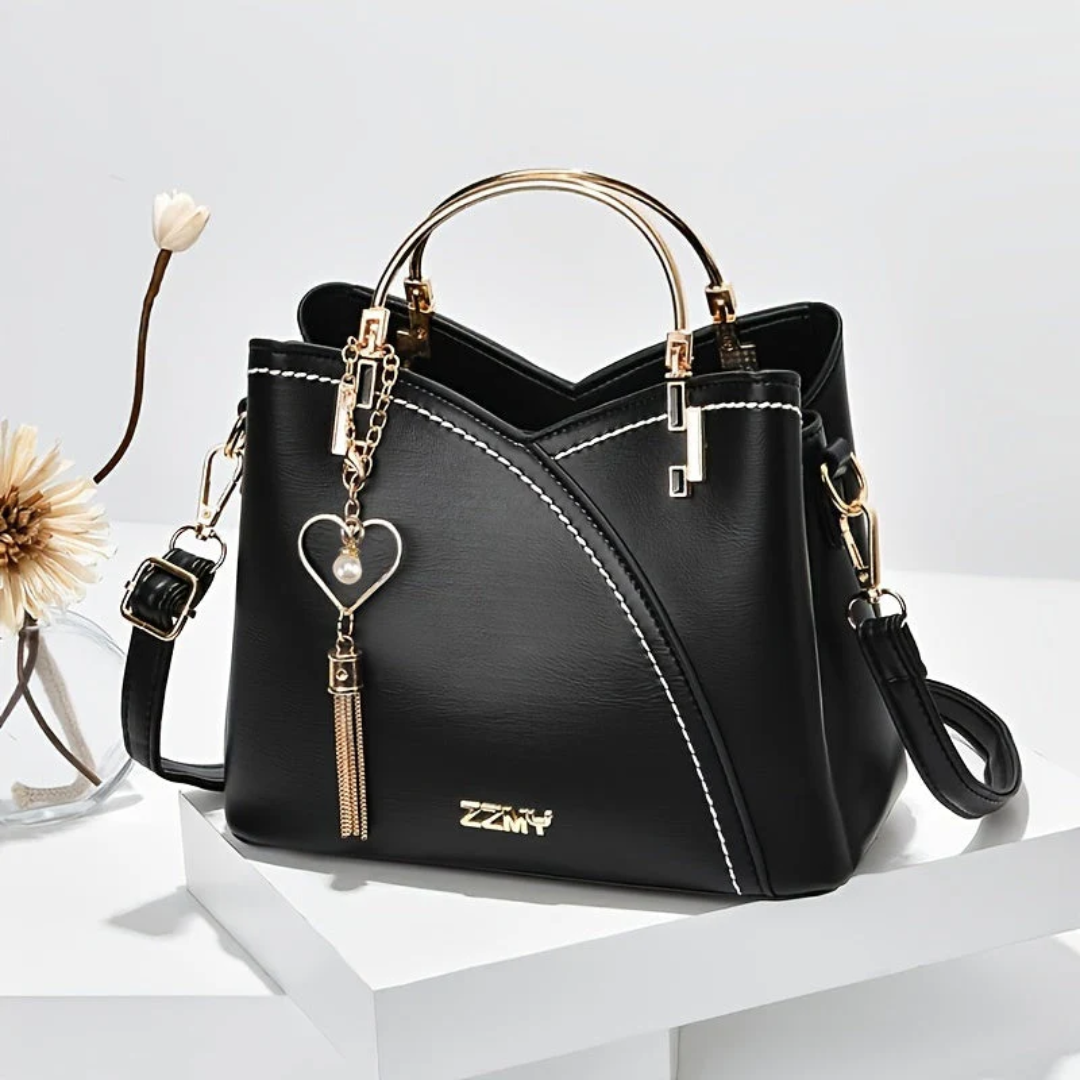 Chic Ladies Handbag - LuxeGrace-Black-Nora Luxe
