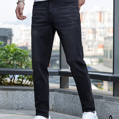 Chic Men's Streetwear Stretch Trousers - Milan-Black-S-Nora Luxe