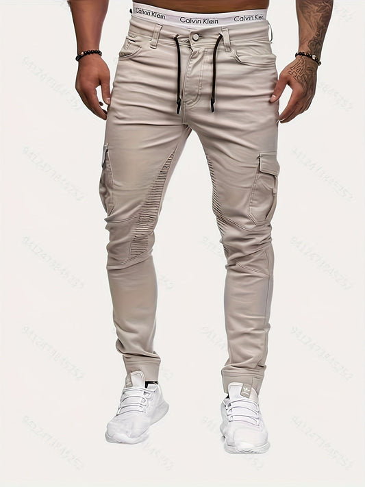 Fashionable Mens Slim Fit Street Trousers - Pexav