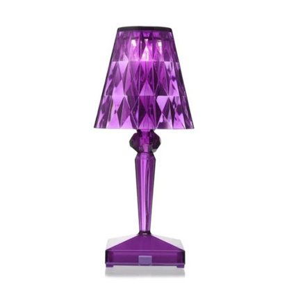 Chic Table Lamp with Crystal Design - CrystalLuxe-Transparent-Nora Luxe