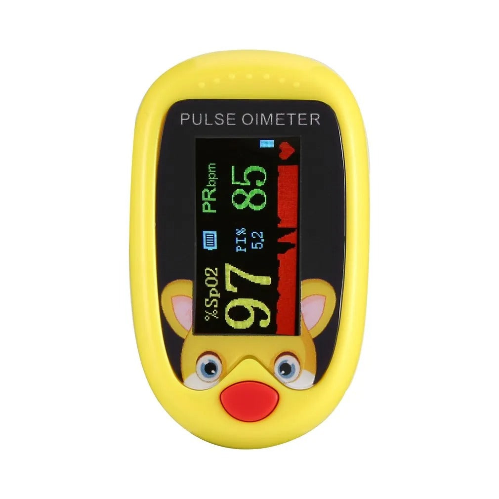 Child-friendly Pulse Oximeter for Health Monitoring - KidPulse-Blue-Nora Luxe