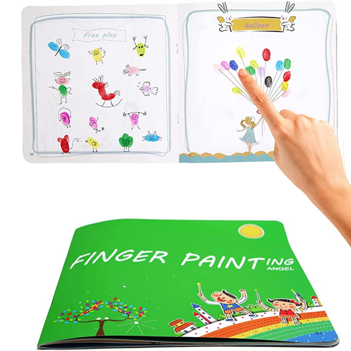 Children's Finger Paint Set - Color Power-Set of 6 Colors-Nora Luxe
