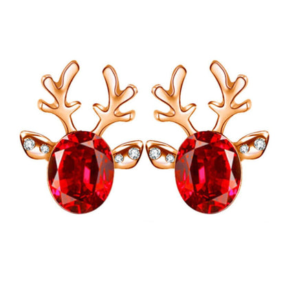 Holiday Deer Dangle Earrings | Women's Christmas Jewellery - Pexav
