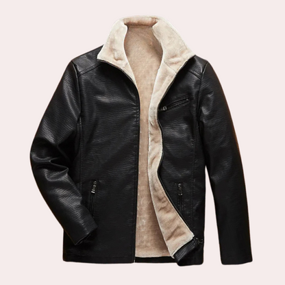 Timeless Brown Leather Mens Biker Jacket - Pexav