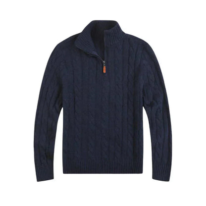Classic Cable Sweater for Men - Henry-Sea-S-Nora Luxe
