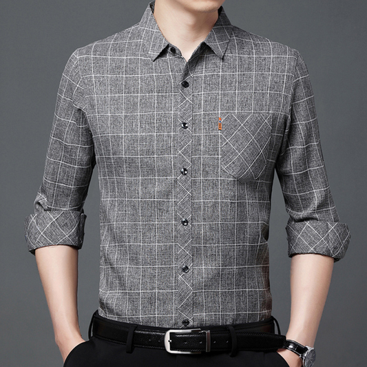 Timeless Plaid Casual Men's Shirt - Pexav
