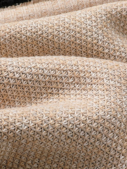 Classic Knitted Men's Sweater - Oscar-Khaki-M-Nora Luxe