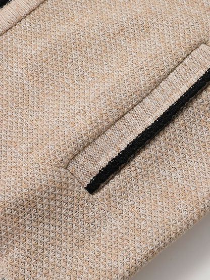 Classic Knitted Men's Sweater - Oscar-Khaki-M-Nora Luxe