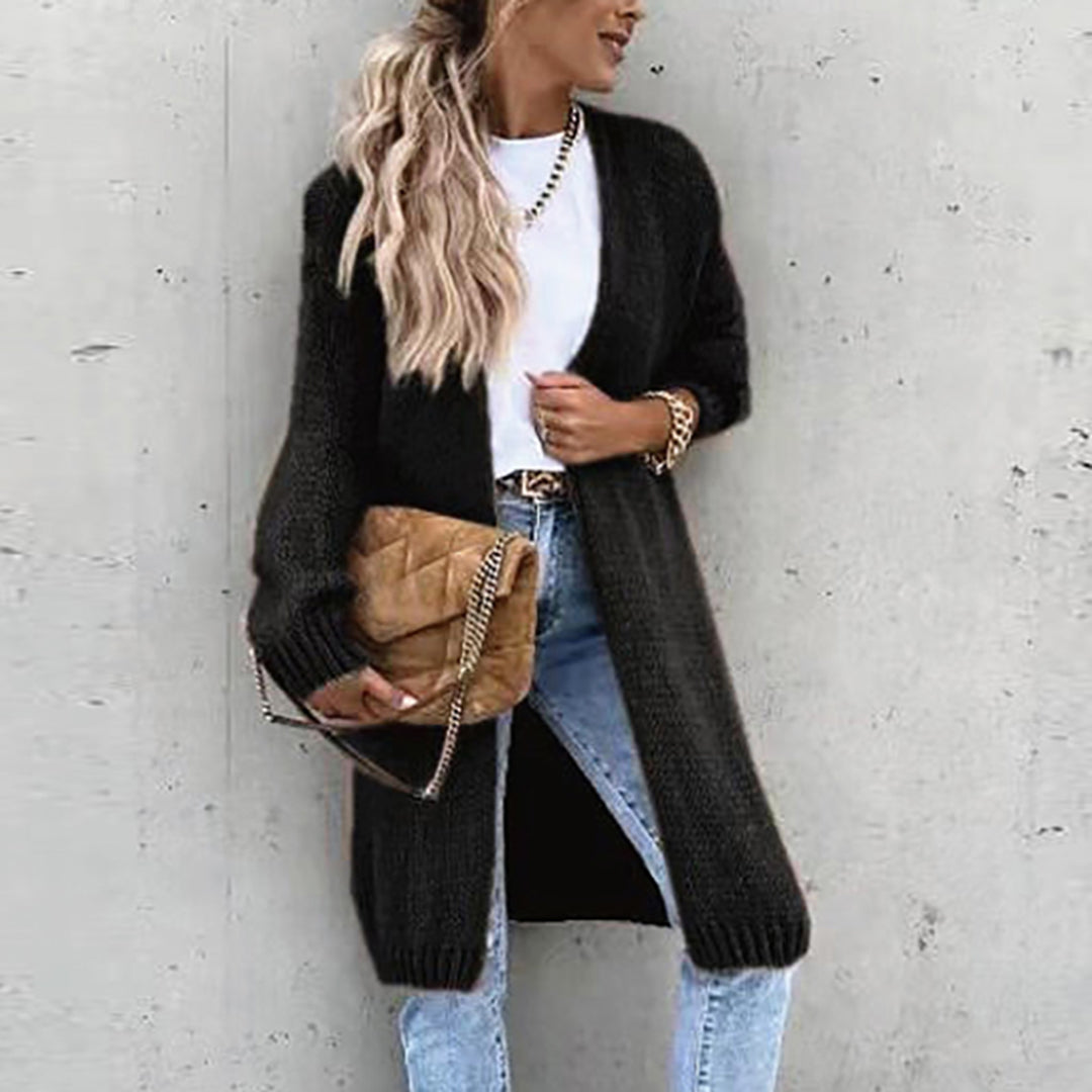 Classic Ladies Cardigan - Camile-Black-S-Nora Luxe
