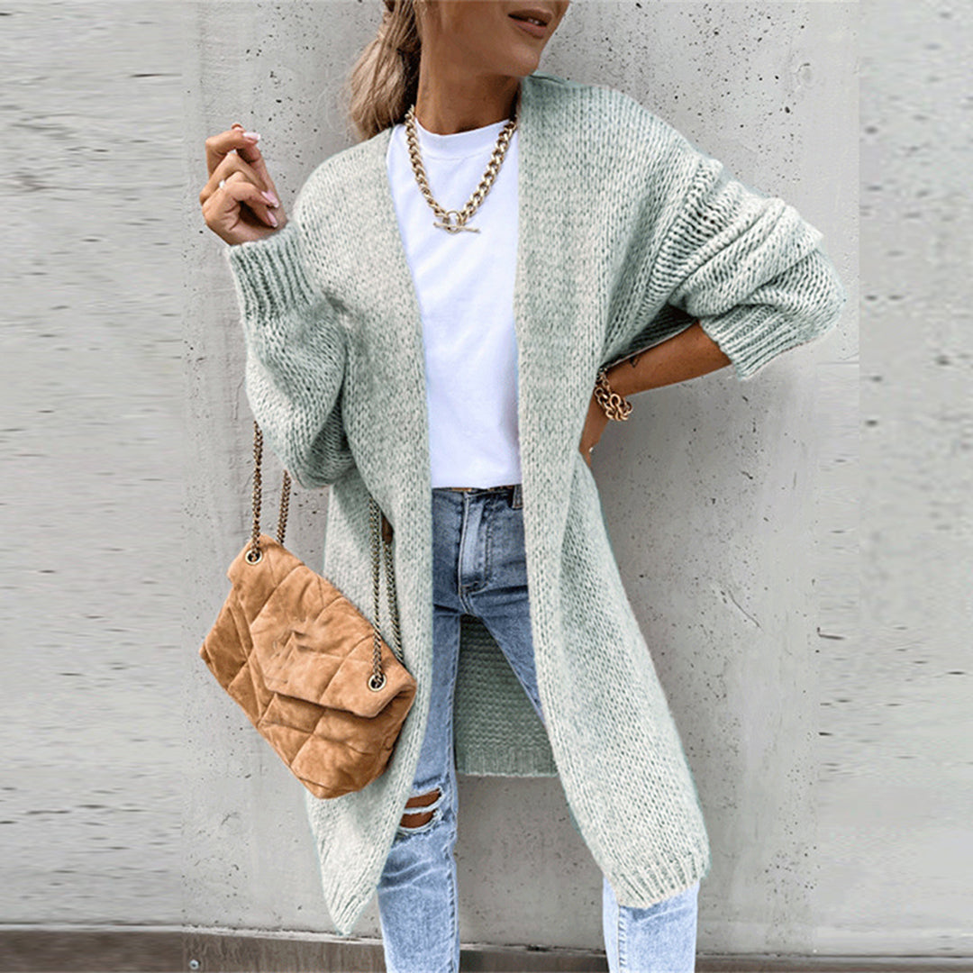 Classic Ladies Cardigan - Camile-Gray-S-Nora Luxe