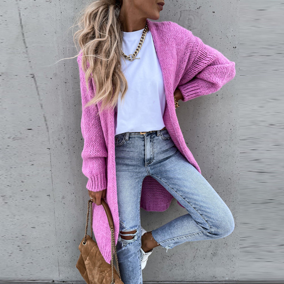 Classic Ladies Cardigan - Camile-Pink-S-Nora Luxe