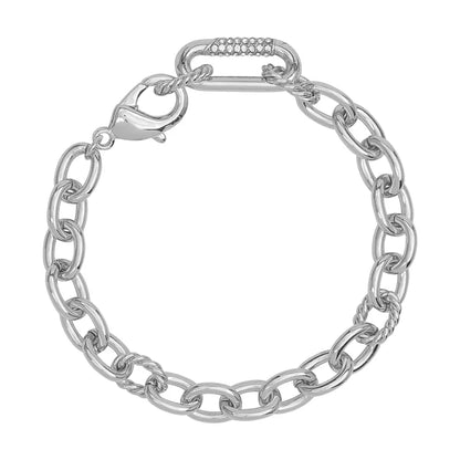 Timeless Silver Chain Bracelet - Pexav