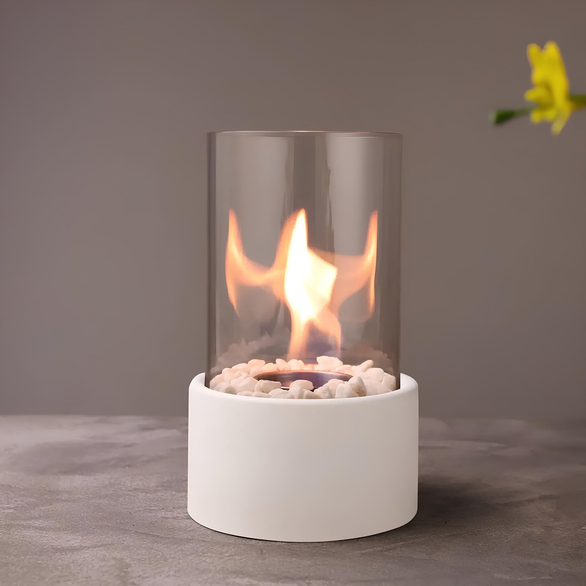 Classic Oil Lamp with Open Flame - Lumora-Black-Medium-Nora Luxe