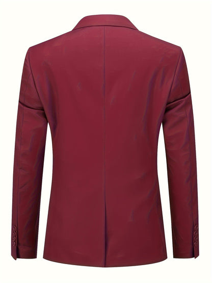 Classic Plain Men's Blazer - Floris-Brown-XS-Nora Luxe