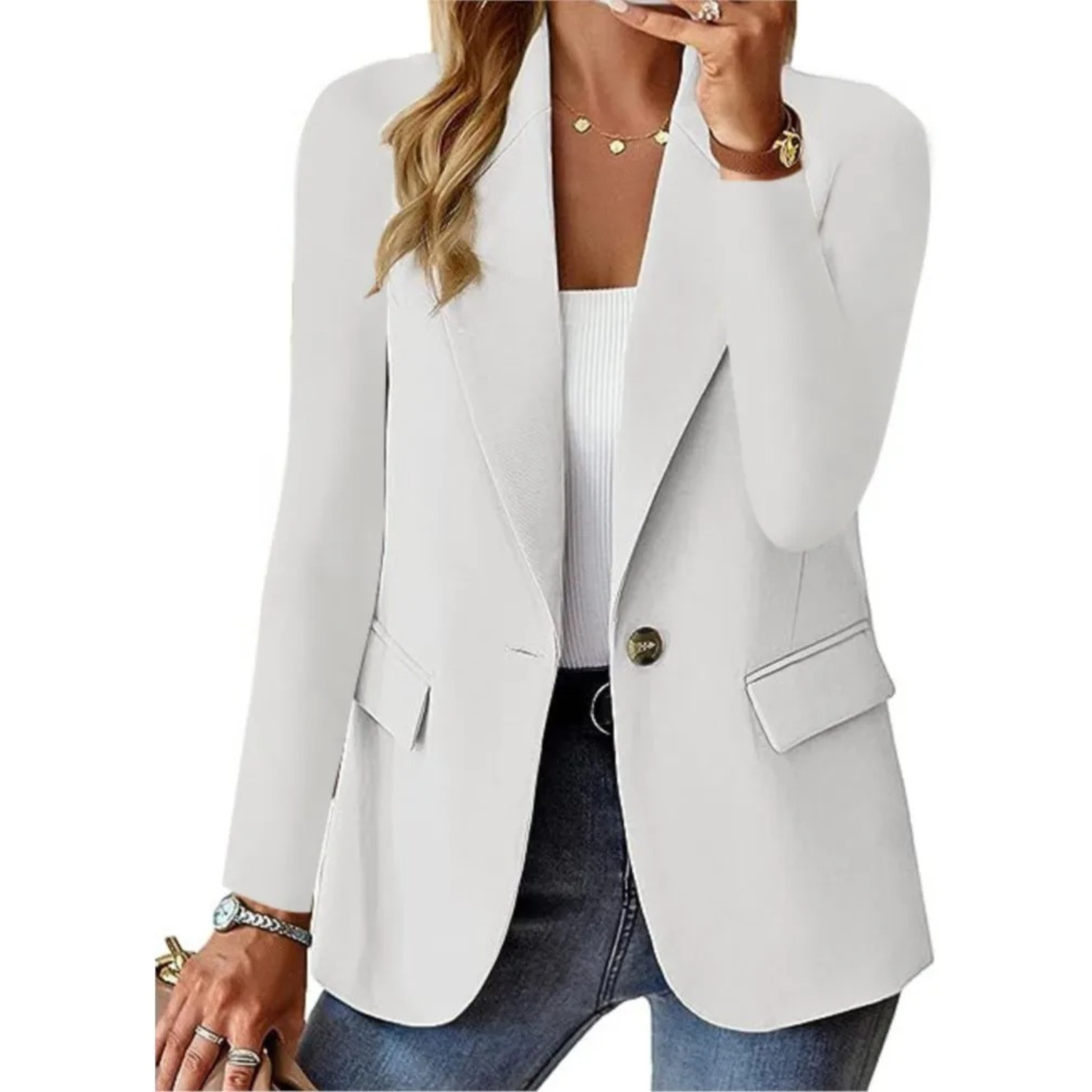 Timeless Fit Women's Blazer Jacket - Pexav