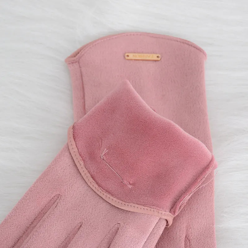 Classic Sweden Women's Gloves - SuaveTouch-Khaki-Nora Luxe