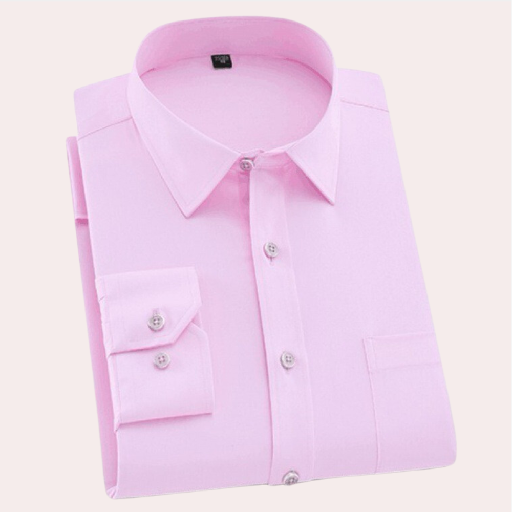 Slim Fit Non-Iron Men's Dress Shirt - Pexav