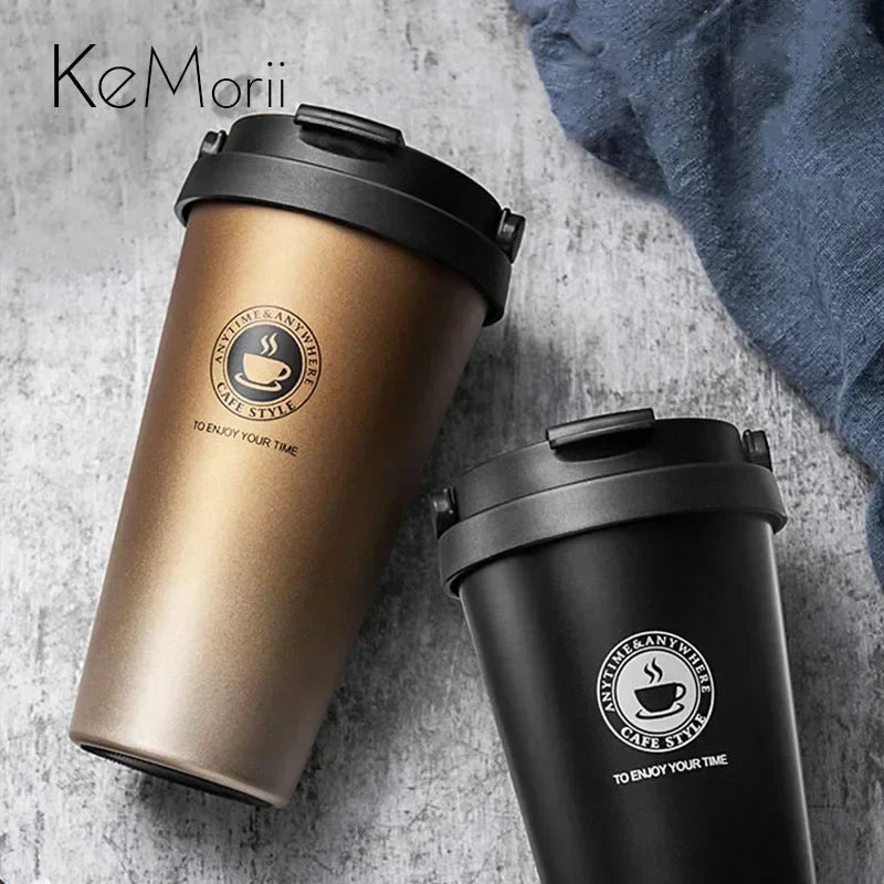 Coffee Travel Mug - ThermaSip-Black-Nora Luxe