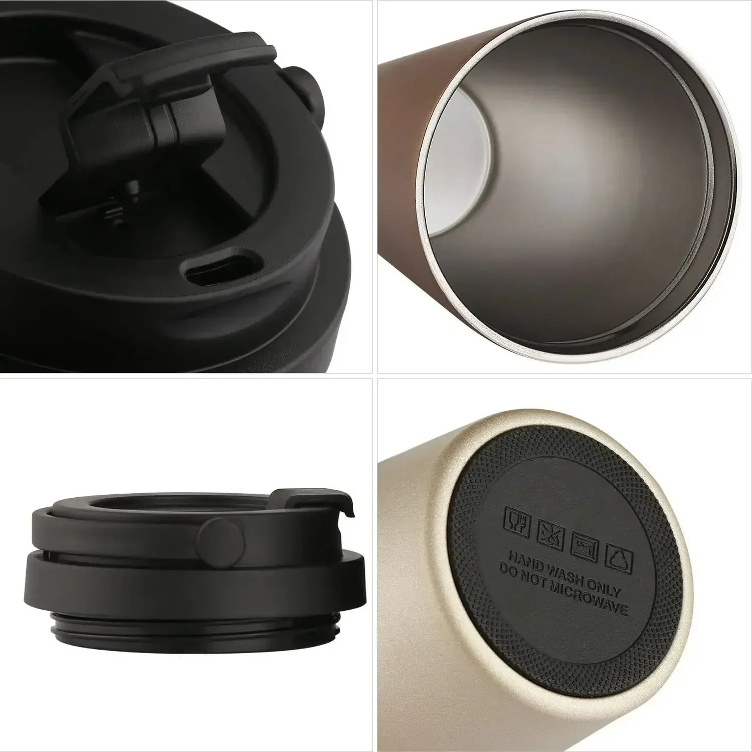 Coffee Travel Mug - ThermaSip-Black-Nora Luxe