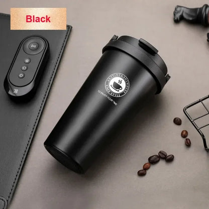 Coffee Travel Mug - ThermaSip-Black-Nora Luxe