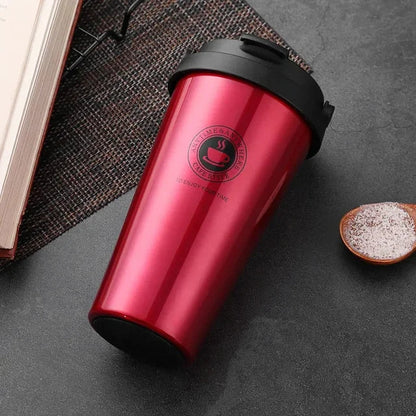 Coffee Travel Mug - ThermaSip-Red-Nora Luxe