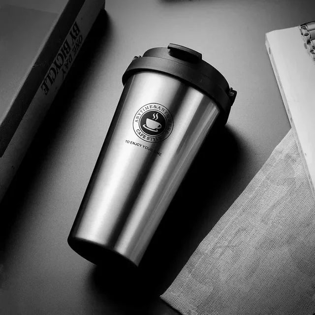 Coffee Travel Mug - ThermaSip-Silver-Nora Luxe