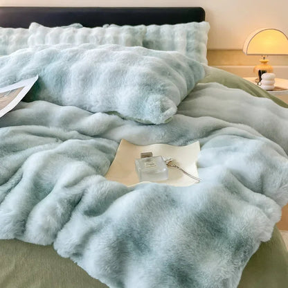 Plush Cozy Fleece Bed Comforter Set