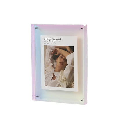 Clear Wall Mount Glass Photo Frame