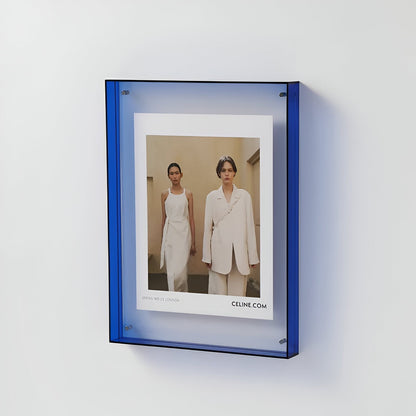 Clear Glass Picture Frame with Simple Elegant Style