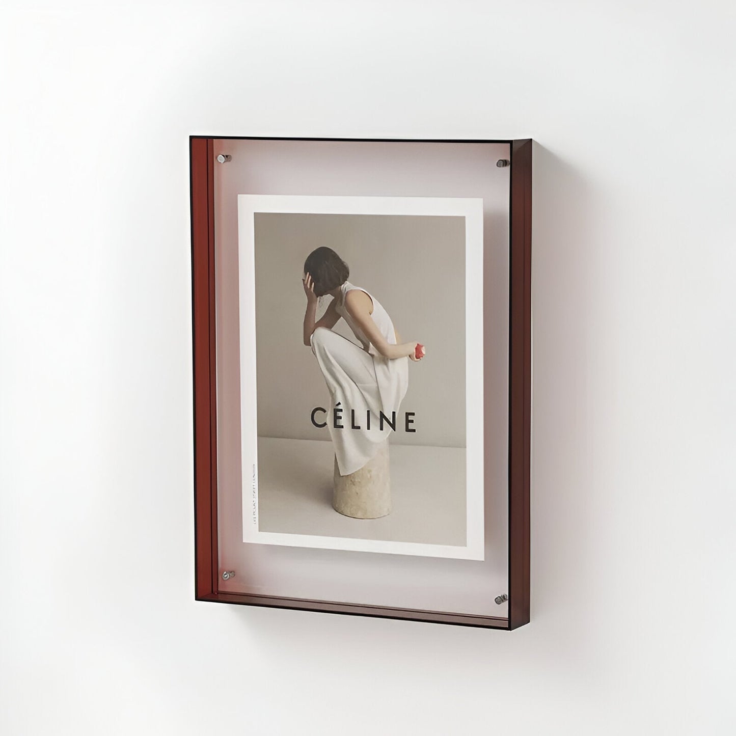 Clear Glass Picture Frame with Simple Elegant Style