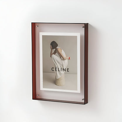 Clear Glass Picture Frame with Simple Elegant Style