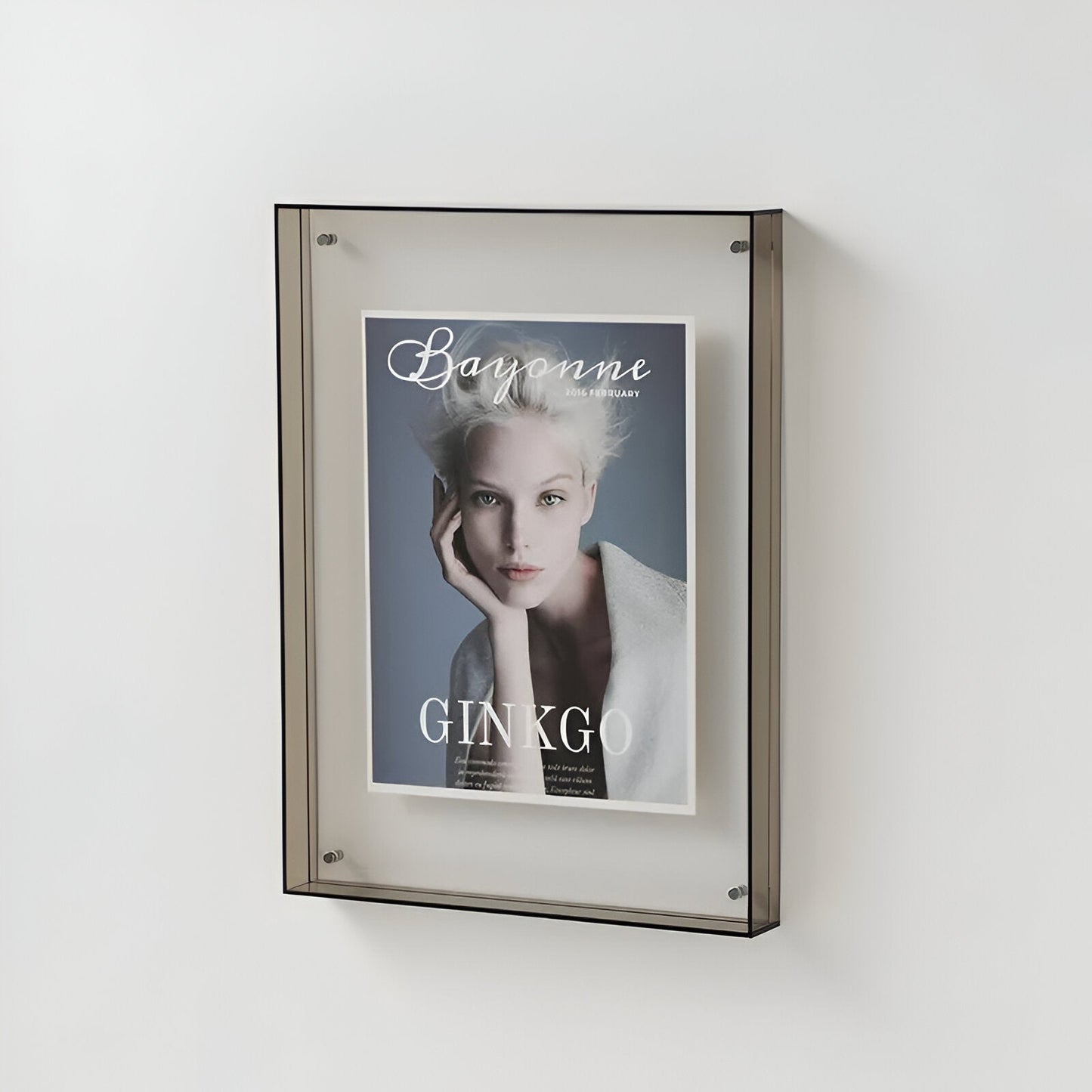 Clear Glass Picture Frame with Simple Elegant Style