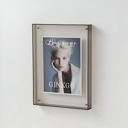 Clear Glass Picture Frame with Simple Elegant Style