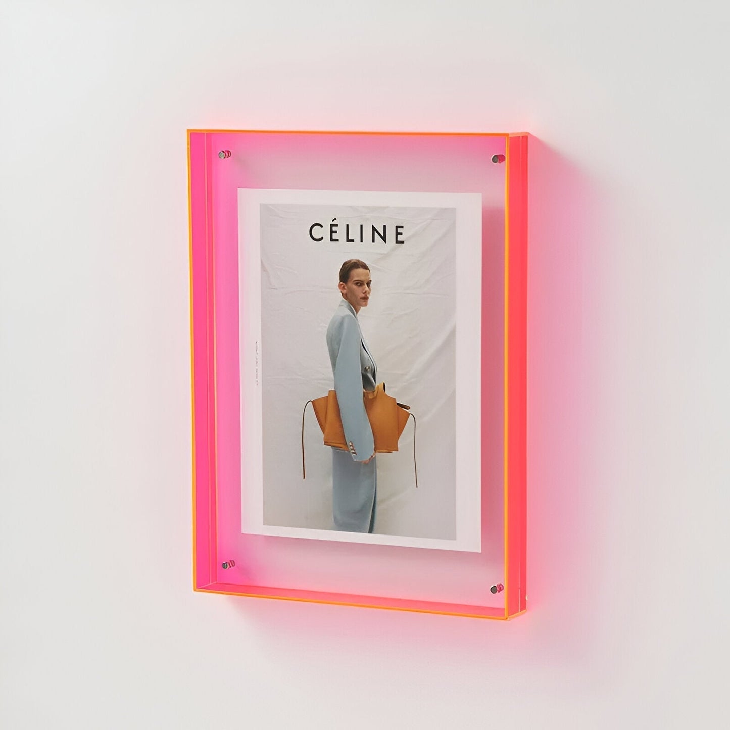 Clear Glass Picture Frame with Simple Elegant Style