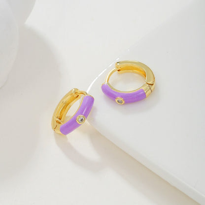 Colourful Earcandy Earrings | Stylish & Fun Jewellery-Lavender-Cherry Red-Lake Blue-Nora Luxe