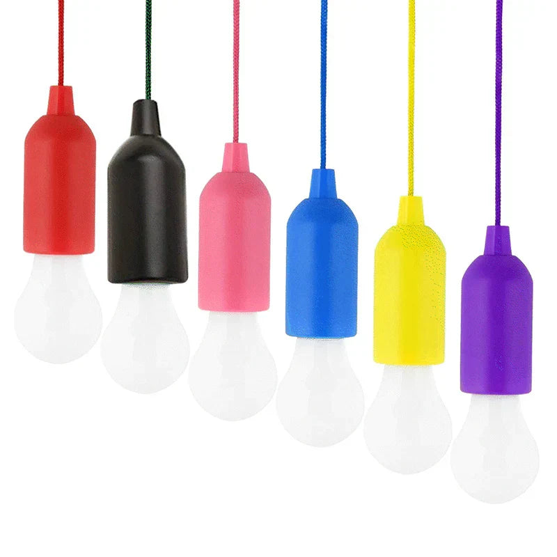 Colourful Portable Pendant Lamp - ChromaGlow-Red (White Light)-Nora Luxe