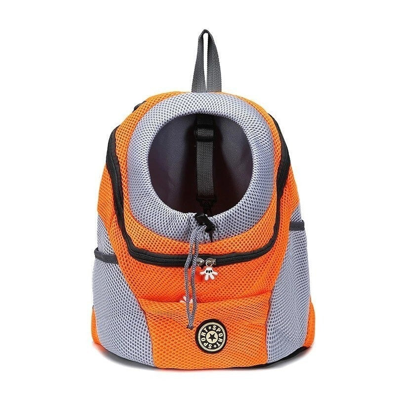 Comfortable and Safe Dog Backpack - BuddyPack-Orange-0 - 11.02 lbs (11.81 x 13.39 x 6.3 inches)-Nora Luxe