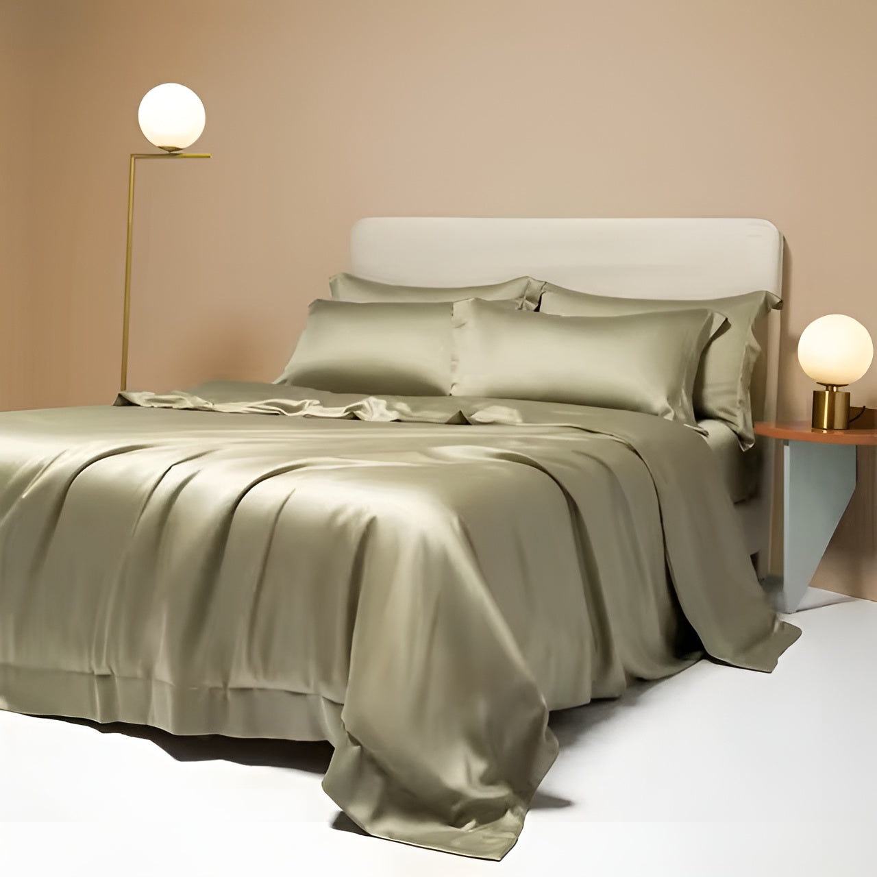 Comfortable Bamboo Duvet Cover - BambooDreams-Olive-59.06″ × 78.74″-Nora Luxe
