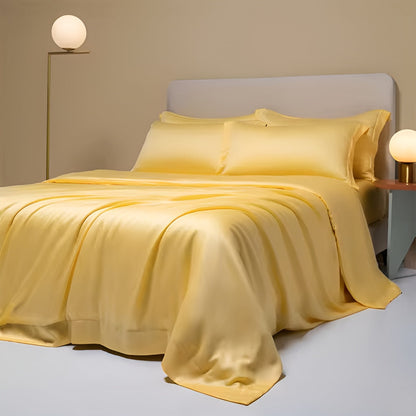 Comfortable Bamboo Duvet Cover - BambooDreams-Yellow-59.06″ × 78.74″-Nora Luxe