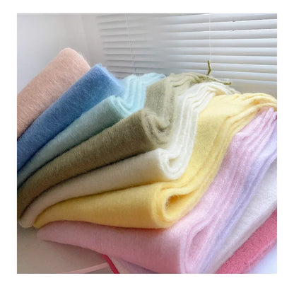 Comfortable Cashmere Scarf for Women - Eloise-White-Nora Luxe