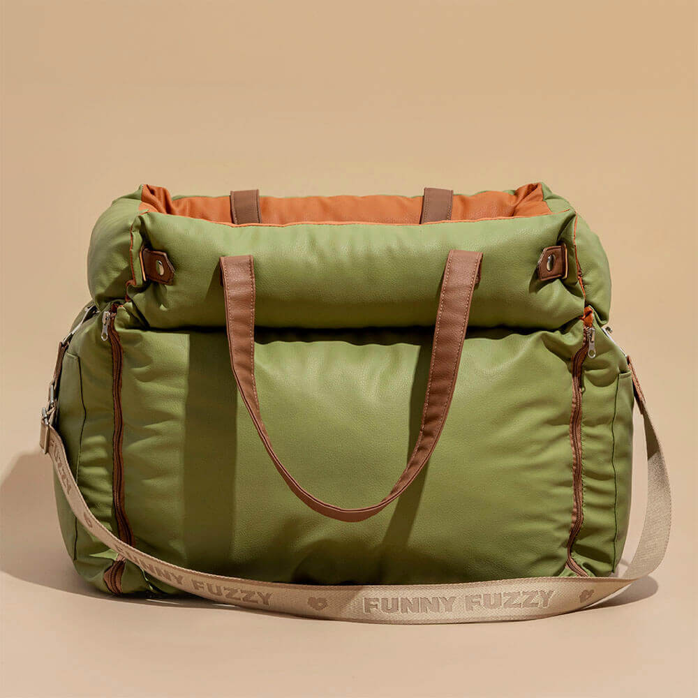 Comfortable Dog Car Seat - PawLuxury-Orange Green-Nora Luxe