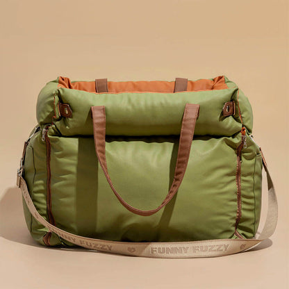 Comfortable Dog Car Seat - PawLuxury-Orange Green-Nora Luxe