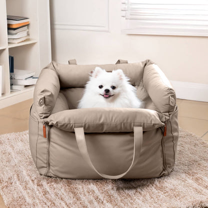 Comfortable Dog Car Seat - PawLuxury-Orange Green-Nora Luxe