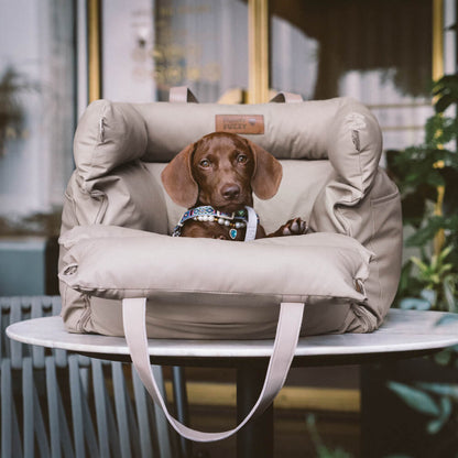 Comfortable Dog Car Seat - PawLuxury-Orange Green-Nora Luxe