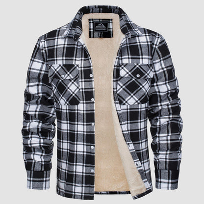 Comfortable Fleece Shirt - Ruben-Black-S-Nora Luxe