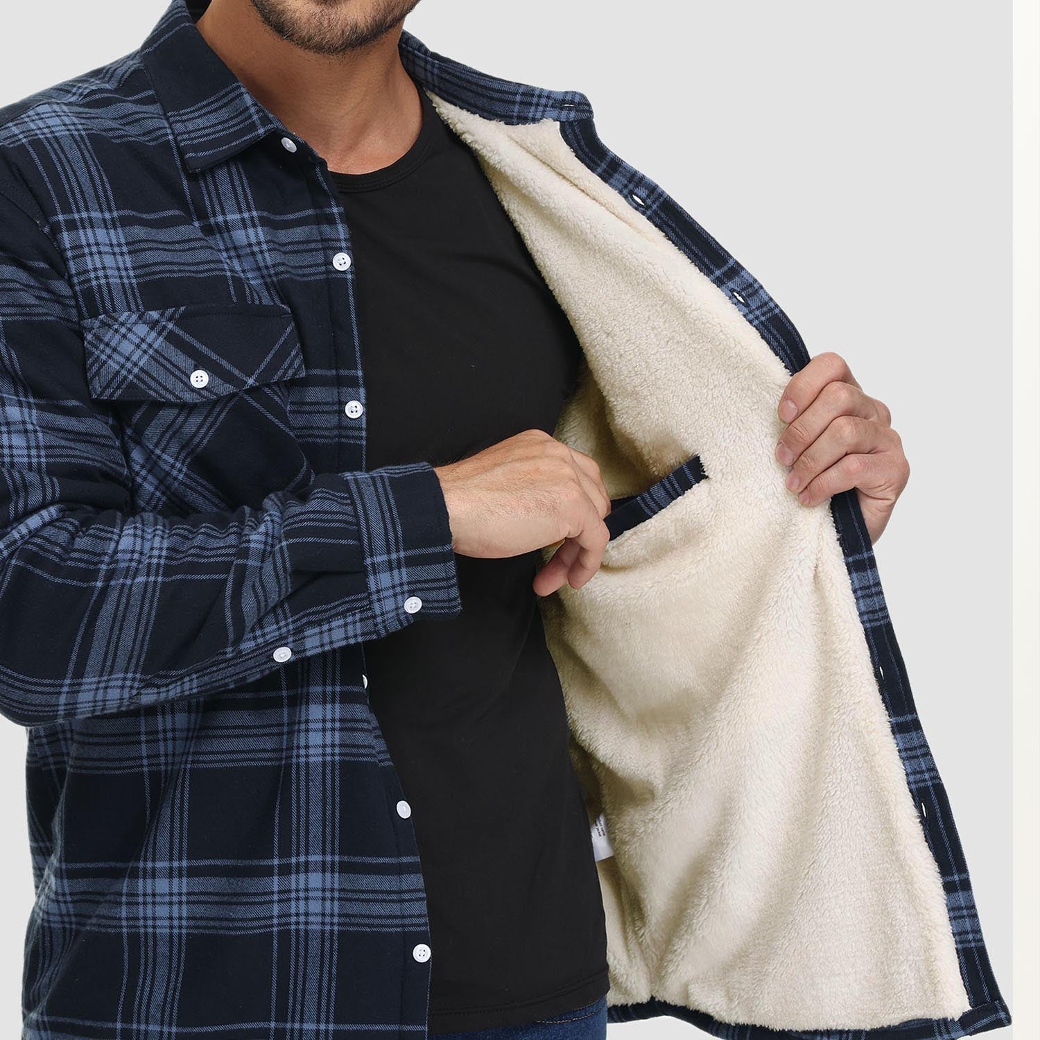 Comfortable Fleece Shirt - Ruben-Brown-S-Nora Luxe
