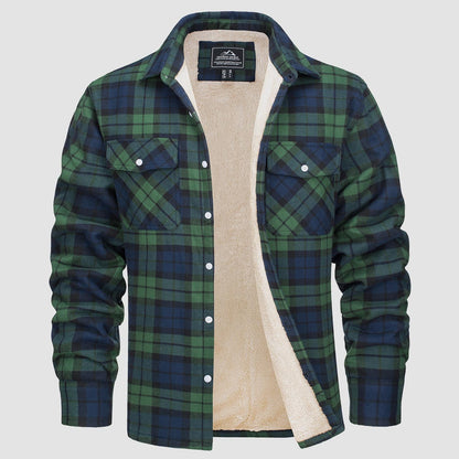 Comfortable Fleece Shirt - Ruben-Green-S-Nora Luxe