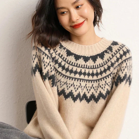 Soft Women's Cable Knit Sweater Chloe - Pexav